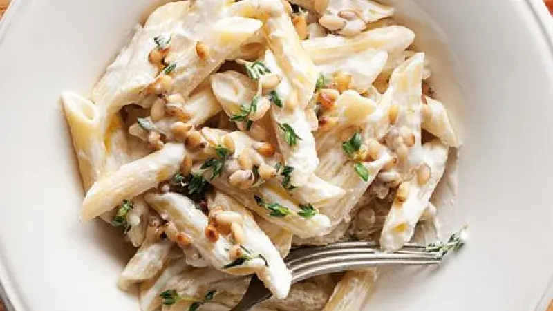 Penne rigate s kozím sýrem