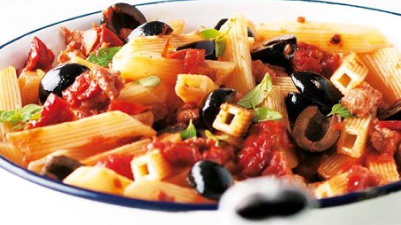Penne s krůtím masem