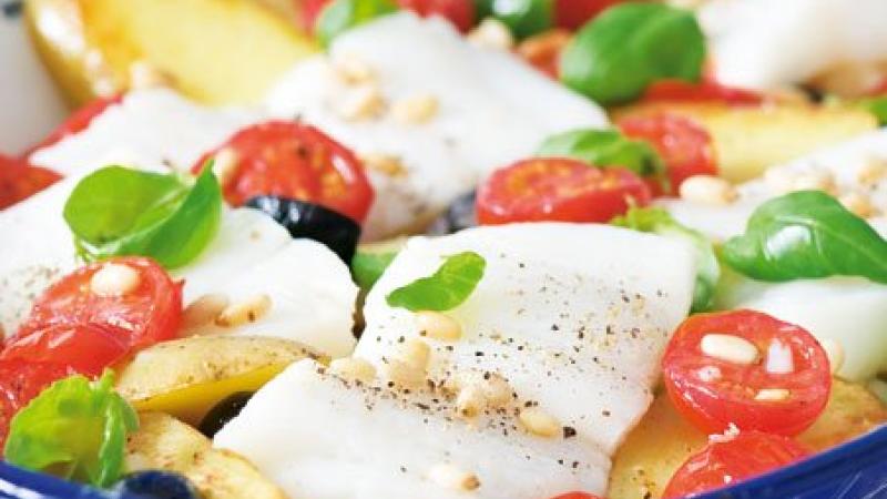 Halibut po italsku
