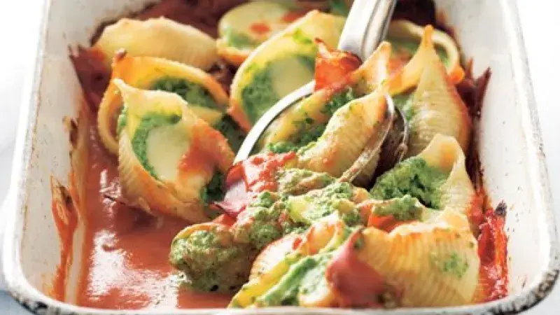 Conchiglioni se špenátem