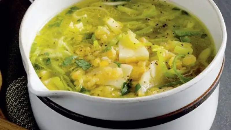 Pórková polévka s pastinákem