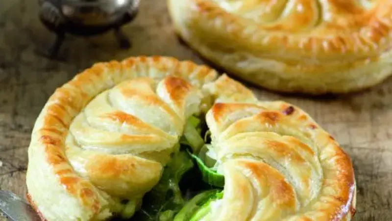 Pórkové koláčky se sýrem