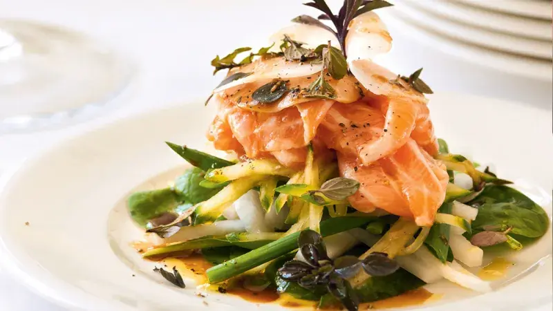 Bleskově marinovaný losos