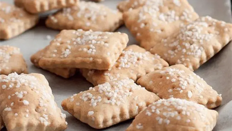 Špaldové krekry z vinného těsta