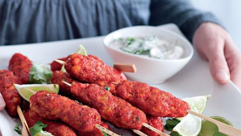 Rybí satay s tandoori masala