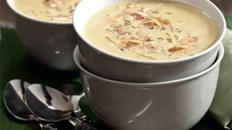 Kuřecí krém s mandlemi