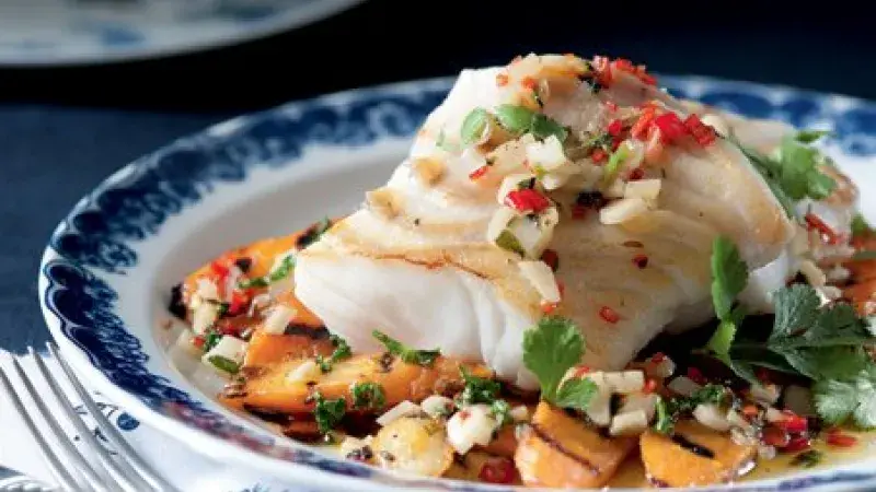 Konfitovaná treska s ostrou karotkou