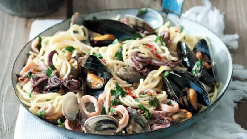 Těstoviny s plody moře