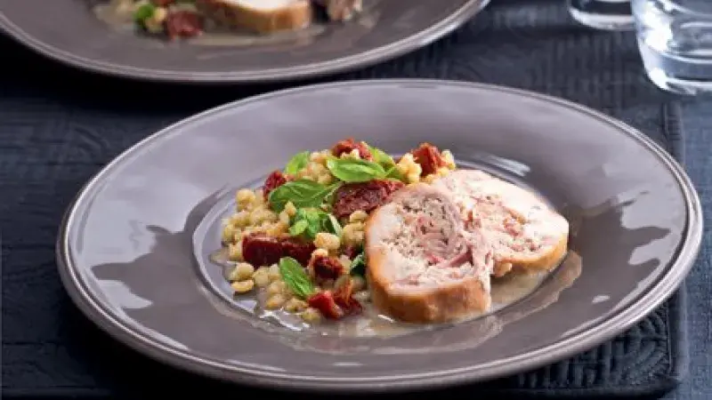 Králičí roláda s krupetem