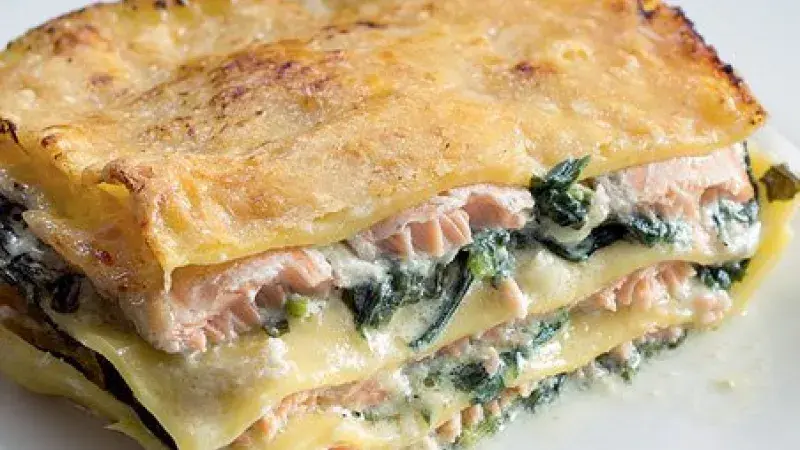 Lasagne s lososem