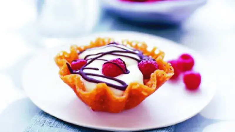 Citronovo-malinové košíčky