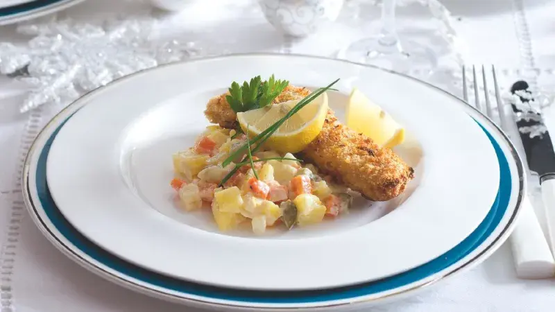 Kapr z trouby v citronové strouhance