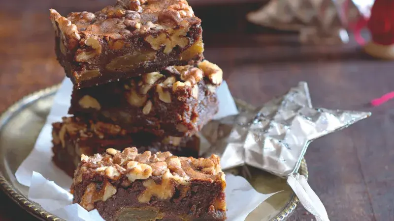 Ořechovo-čokoládové řezy