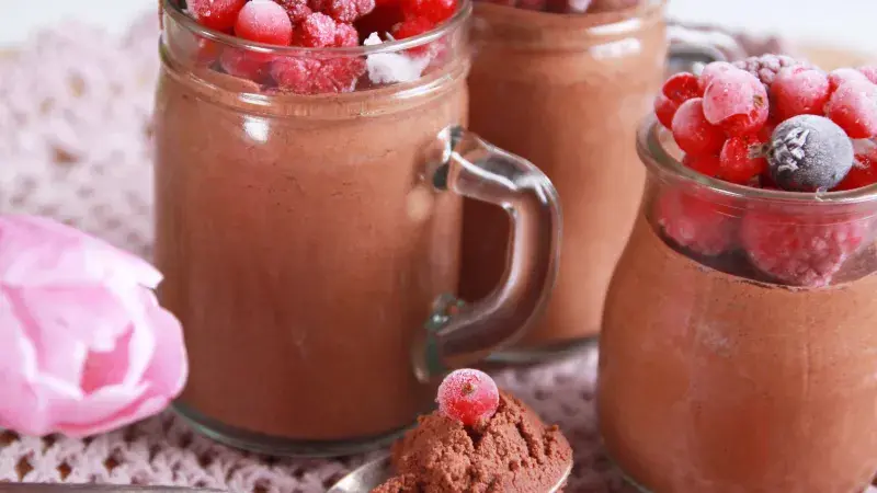 Čokoládová pěna z aquafaby