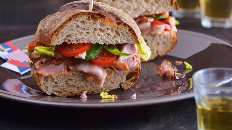 Pikantní kuřecí bageta