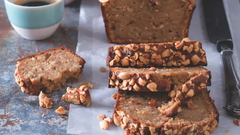 Banánový chlebíček s arašídovým máslem