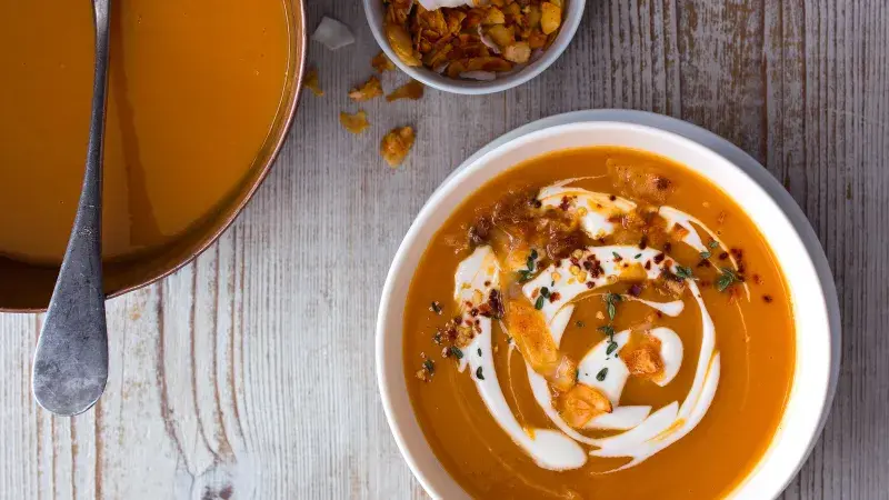 Batátový krém s uzenou paprikou