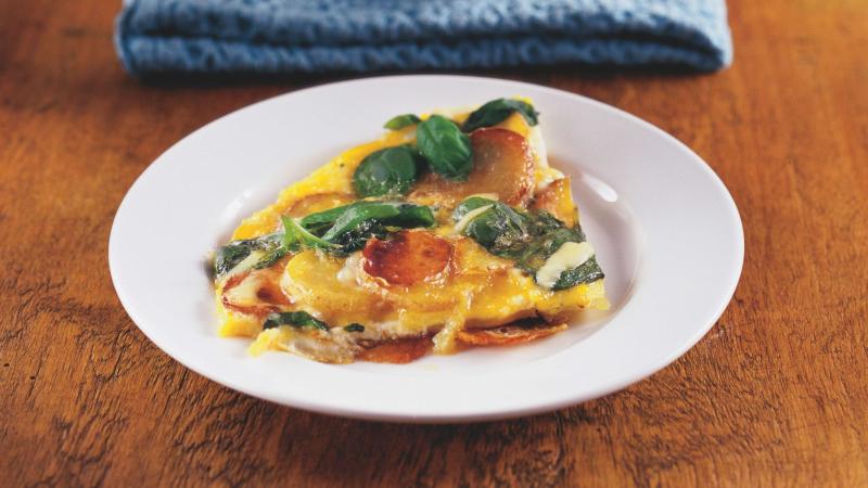 Bazalková frittata
