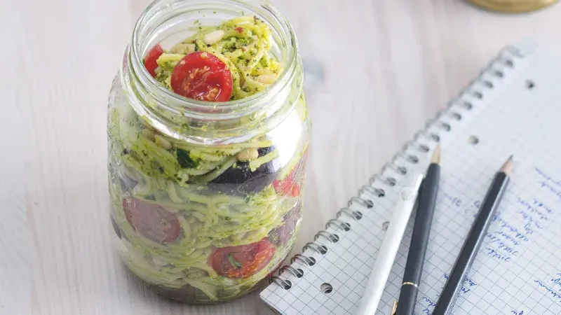 Bazalkové těstoviny