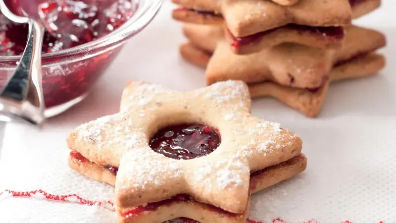 Bezlepkové linecké cukroví