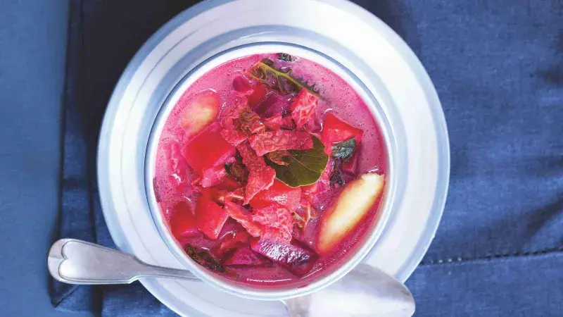 Vegetariánský boršč