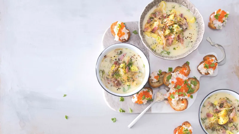 Bramborová polévka se slaninou