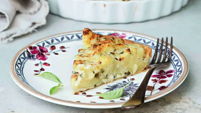 Bramborový koláč se sýrem