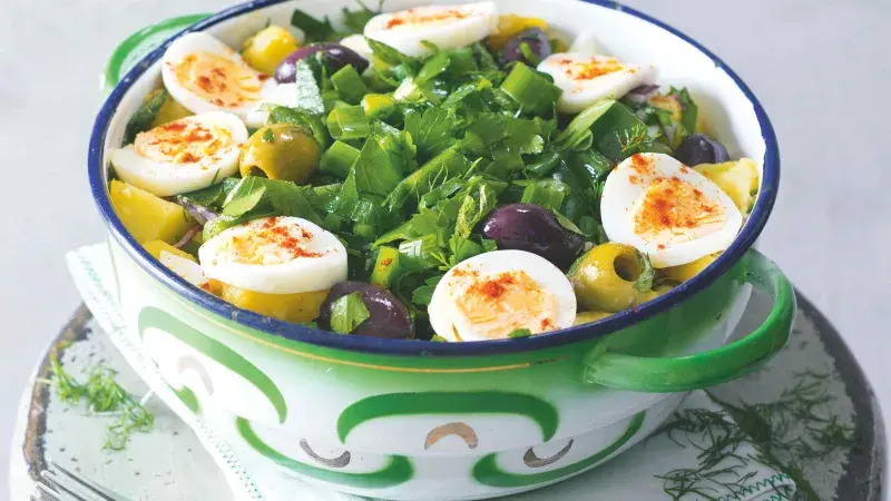 Bramborový salát po turecku s vejci