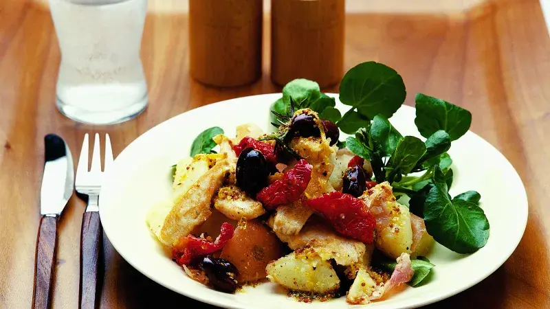 Rozmačkané brambory s kuřetem