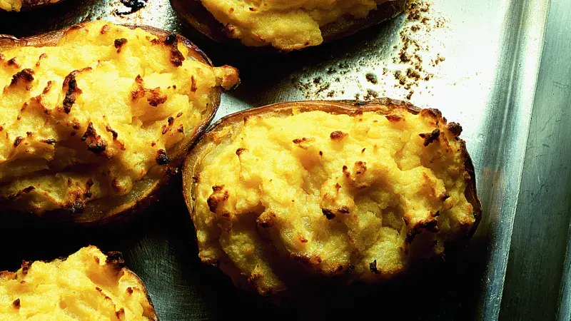 Pečené brambory s křenem