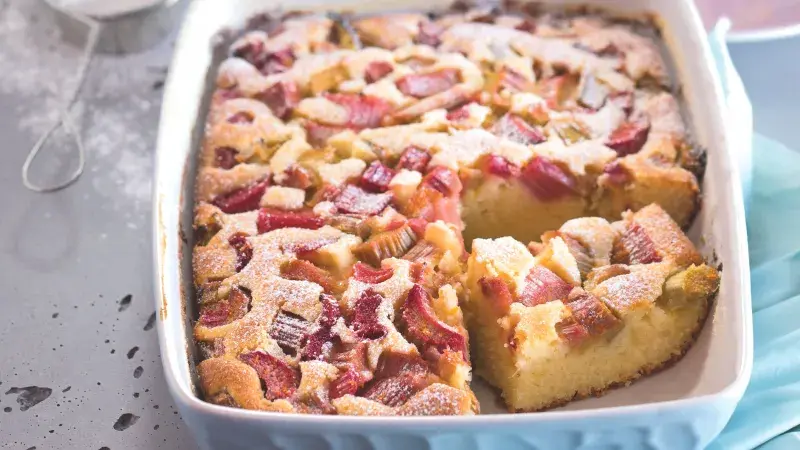 Bublanina s pomerančovou rebarborou