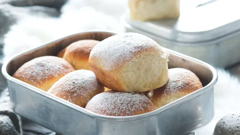 Honzovy buchty s hruškovými povidly