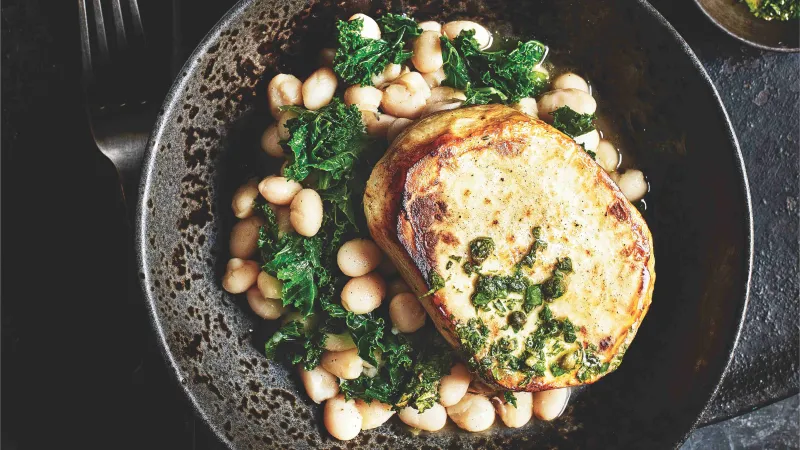 Celerové řízky se salsou verde