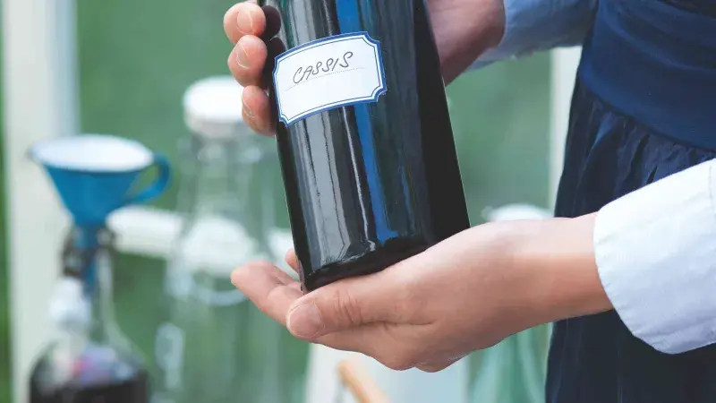 Černorybízový likér cassis