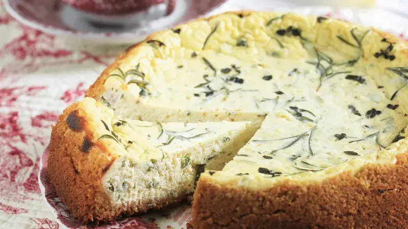 Cheesecake s makovými krekry