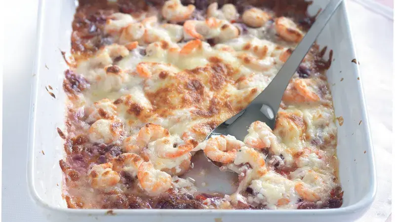 Chilli krevety se sýrem