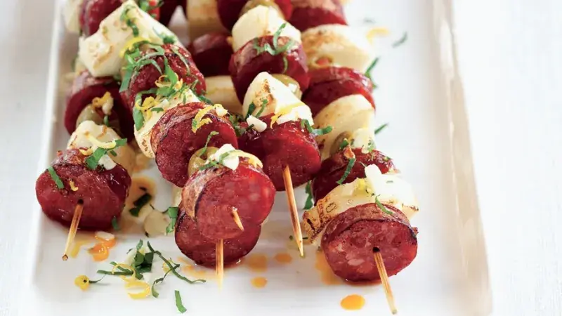Špíz chorizo & sýr