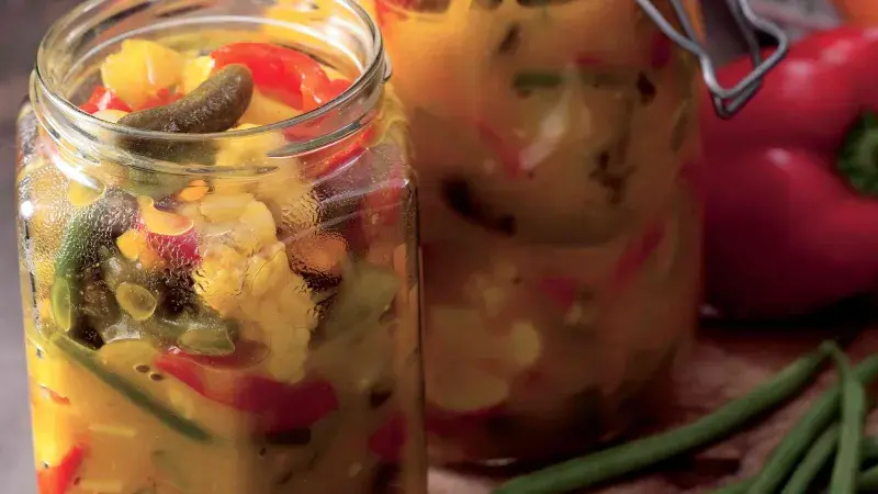 Zavařená zelenina Chow-chow