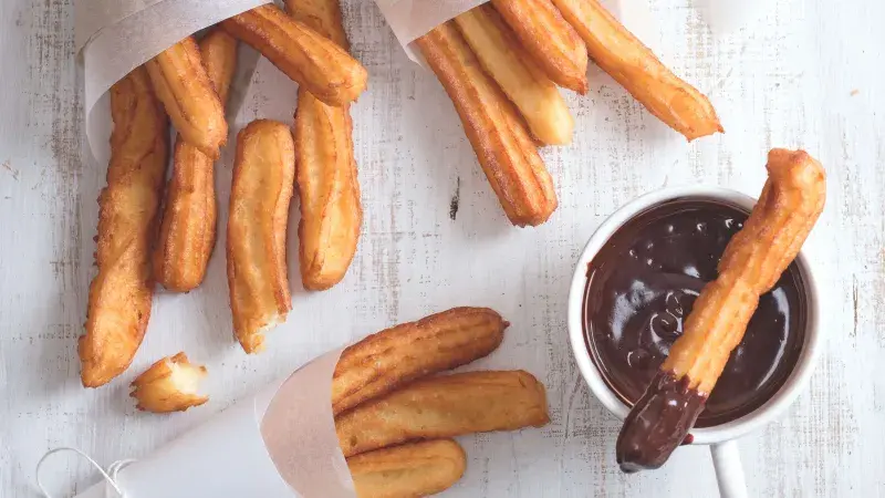 Churros s chilli čokoládou 