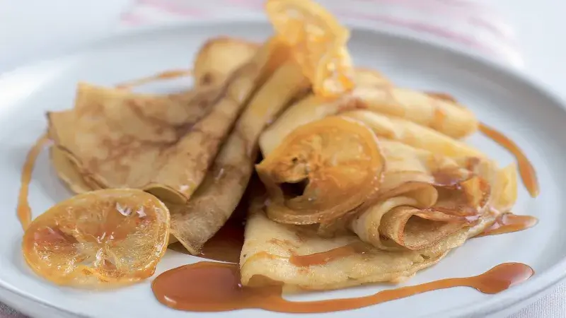 Citronové palačinky s kandovanými citrony