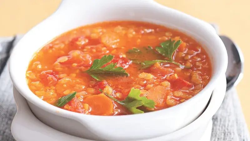 Čočková polévka s kari