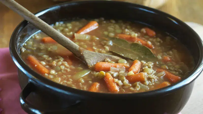 Čočková polévka z trouby