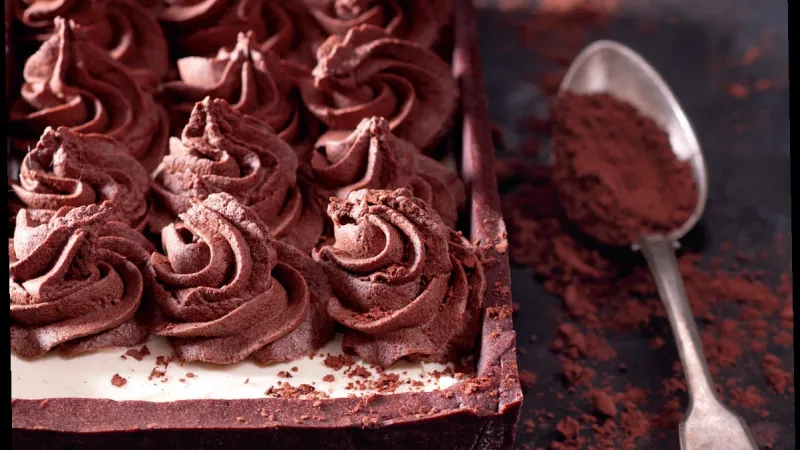 Čokoládovo-kávový koláč