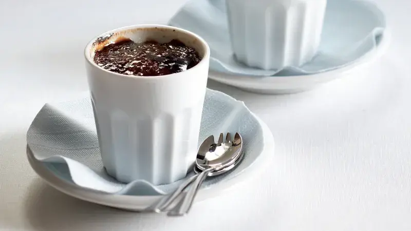 Čokoládový crème brûlée