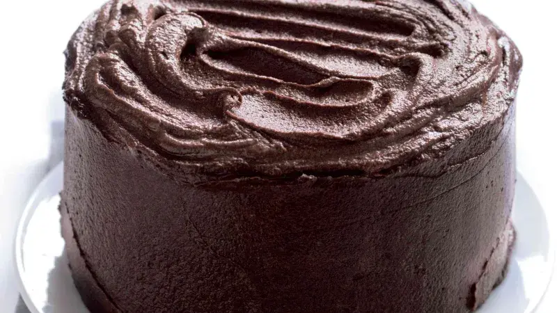 Čokoládový dort se zakysanou smetanou a javorovým sirupem