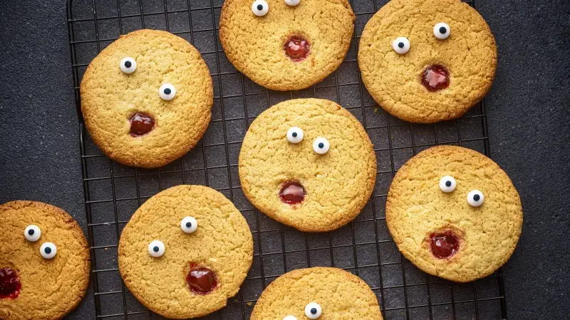 Strašidelné halloweenské sušenky