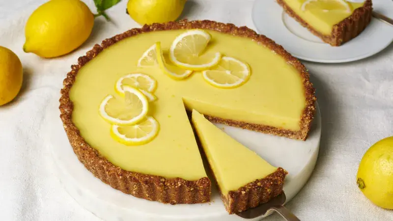 Veganský citronový koláč