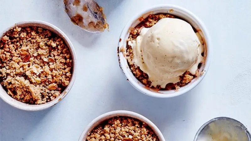 Angreštový crumble