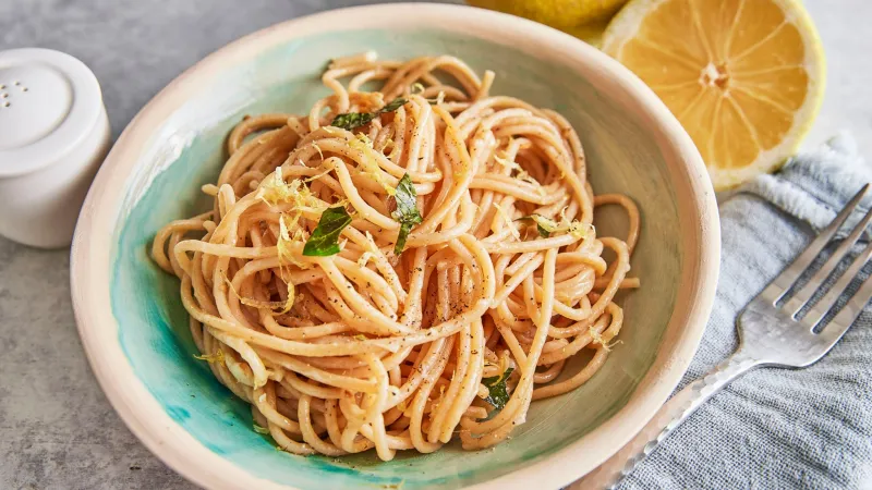 Jednoduché těstoviny s citronem