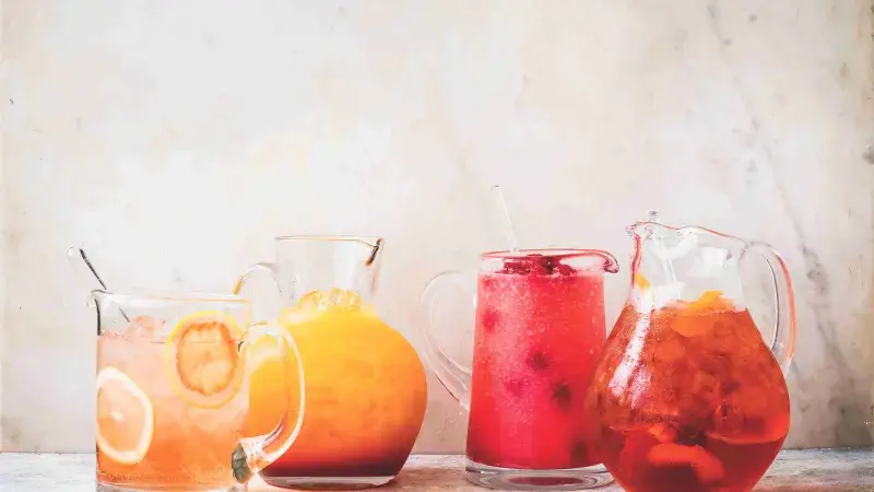 Cooler z bílého portského a grapefruitu